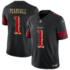 Ricky Pearsall San Francisco 49ers Black 2025 Rivalries Collection Limited Jersey - All Stitched