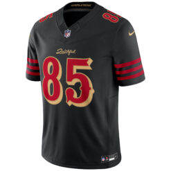 Alternative view of George Kittle San Francisco 49ers Black 2025 Rivalries Collection Limited Jersey - All Stitched