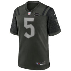 Alternative view of Wilson Gotham New York Jets Gotham Green 2025 Rivalries Collection Game Jersey - All Stitched