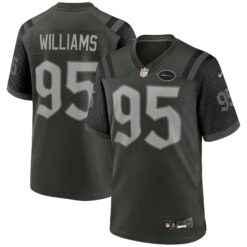 Quinnen Williams New York Jets Gotham Green 2025 Rivalries Collection Game Jersey - All Stitched