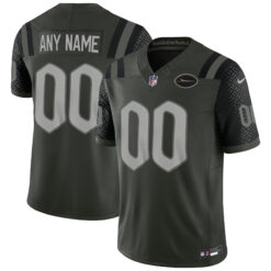 Custom New York Jets Gotham Green 2025 Rivalries Collection Limited Jersey - All Stitched