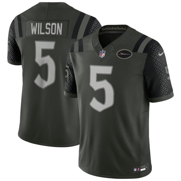 Wilson Gotham New York Jets Gotham Green 2025 Rivalries Collection Limited Jersey - All Stitched