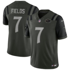 Justin Fields New York Jets Gotham Green 2025 Rivalries Collection Limited Jersey - All Stitched