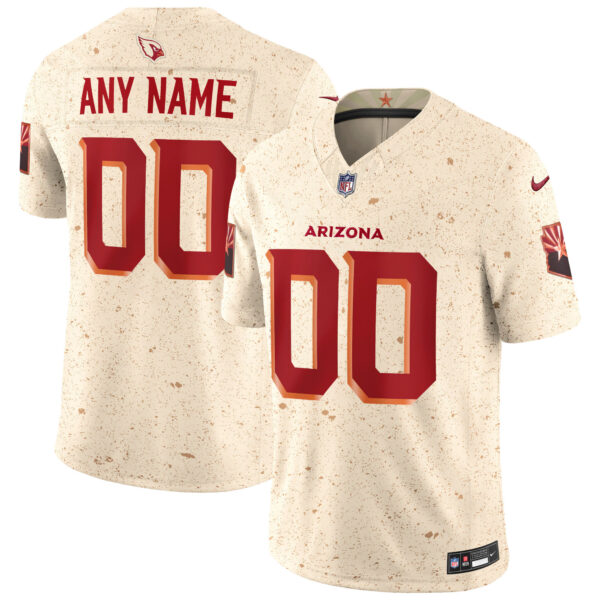 Custom Arizona Cardinals Natural 2025 Rivalries Collection Limited Jersey - All Stitched