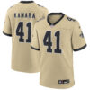 Alvin Kamara New Orleans Saints Gold 2025 Rivalries Collection Game Jersey - All Stitched