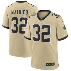 Tyrann Mathieu New Orleans Saints Gold 2025 Rivalries Collection Game Jersey - All Stitched