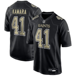 Alvin Kamara New Orleans Saints Black Fashion Game Jersey - All Stitched