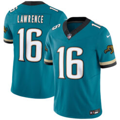 Trevor Lawrence Jacksonville Jaguars Teal Prowler Throwback Vapor F.U.S.E Limited Jersey - All Stitched