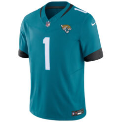 Alternative view of Travis Etienne Jacksonville Jaguars Teal Home Vapor F.U.S.E Limited Jersey - All Stitched