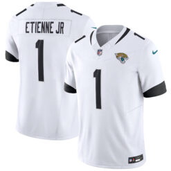 Travis Etienne Jacksonville Jaguars White Road Vapor F.U.S.E Limited Jersey - All Stitched