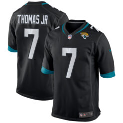 Brian Thomas Jr Jacksonville Jaguars Black Alternate Game Jersey - All Stitched