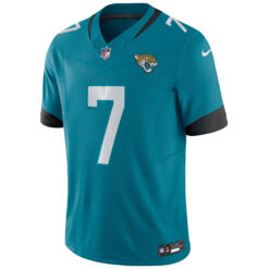 Alternative view of Brian Thomas Jr Jacksonville Jaguars Teal Home Vapor F.U.S.E Limited Jersey - All Stitched