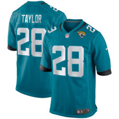Fred Taylor Jacksonville Jaguars Teal Home Game Jersey - All Stitched
