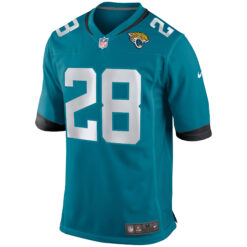 Alternative view of Fred Taylor Jacksonville Jaguars Teal Home Game Jersey - All Stitched