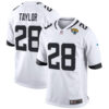 Fred Taylor Jacksonville Jaguars White Road Game Jersey - All Stitched