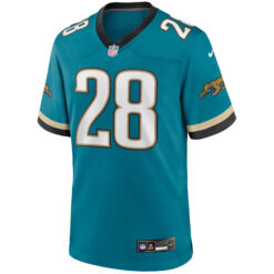 Alternative view of Fred Taylor Jacksonville Jaguars Teal Prowler Throwback Game Jersey - All Stitched