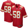 Derrick Thomas Kansas City Chiefs Red Home Game Jersey - All Stitched