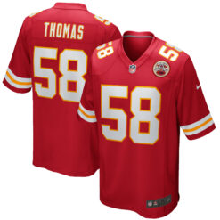 Derrick Thomas Kansas City Chiefs Red Home Game Jersey - All Stitched