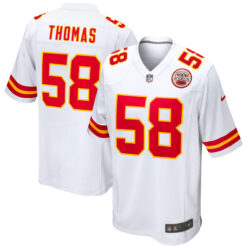 Derrick Thomas Kansas City Chiefs White Road Game Jersey - All Stitched