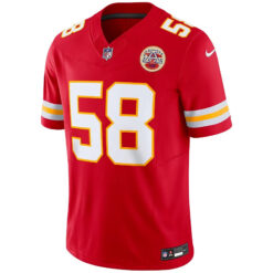 Alternative view of Derrick Thomas Kansas City Chiefs Red Home Vapor F.U.S.E Limited Jersey - All Stitched