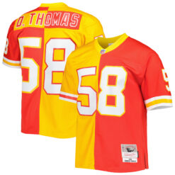 Derrick Thomas Kansas City Chiefs Red Gold 1994 Split Legacy Jersey - All Stitched