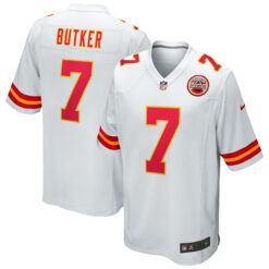 Harrison Butker Kansas City Chiefs White Road Game Jersey - All Stitched