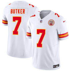 Harrison Butker Kansas City Chiefs White Road Vapor F.U.S.E Limited Jersey - All Stitched