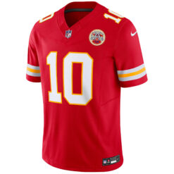 Alternative view of Isiah Pacheco Kansas City Chiefs Red Home Vapor F.U.S.E Limited Jersey - All Stitched