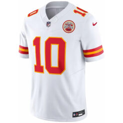 Alternative view of Isiah Pacheco Kansas City Chiefs White Road Vapor F.U.S.E Limited Jersey - All Stitched