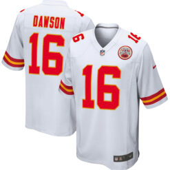 Len Dawson Kansas City Chiefs White Road Game Jersey - All Stitched