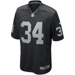Alternative view of Bo Jackson Las Vegas Raiders Black Home Game Jersey - All Stitched
