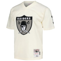 Alternative view of Bo Jackson Las Vegas Raiders Cream Chainstitch Legacy Jersey - All Stitched