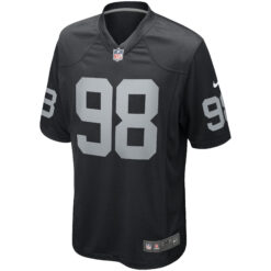 Alternative view of Maxx Crosby Las Vegas Raiders Black Home Game Jersey - All Stitched