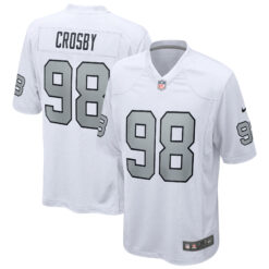 Maxx Crosby Las Vegas Raiders White Alternate Game Jersey - All Stitched