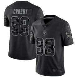 Maxx Crosby Las Vegas Raiders Black RFLCTV Limited Jersey - All Stitched