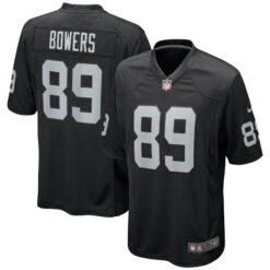 Brock Bowers Las Vegas Raiders Black Home Game Jersey - All Stitched