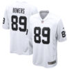 Brock Bowers Las Vegas Raiders White Road Game Jersey - All Stitched