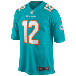 Alternative view of Bob Griese Miami Dolphins Aqua Home Game Jersey - All Stitched