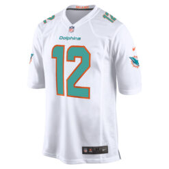 Alternative view of Bob Griese Miami Dolphins White Road Game Jersey - All Stitched