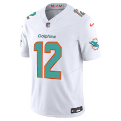 Alternative view of Bob Griese Miami Dolphins White Road Vapor F.U.S.E Limited Jersey - All Stitched