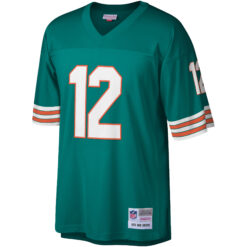 Alternative view of Bob Griese Miami Dolphins Aqua Legacy Jersey - All Stitched