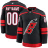 Custom Carolina Hurricanes Black Home Premium Jersey - All Stitched