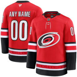 Custom Carolina Hurricanes Red Alternate Premium Jersey - All Stitched