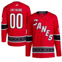 Custom Carolina Hurricanes Red Reverse Retro 2.0 Jersey - All Stitched