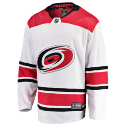 Alternative view of Carolina Hurricanes White Away Premium Jersey - All Stitched