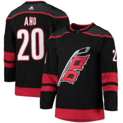 Sebastian Aho Carolina Hurricanes Black Home Primegreen Jersey - All Stitched