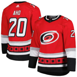 Sebastian Aho Carolina Hurricanes Red Alternate Primegreen Jersey - All Stitched