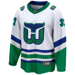 Alternative view of Andrei Svechnikov Carolina Hurricanes White Throwback Jersey - All Stitched