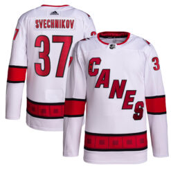 Andrei Svechnikov Carolina Hurricanes White Away Primegreen Jersey - All Stitched