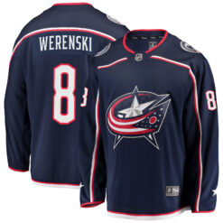 Zach Werenski Columbus Blue Jackets Navy Home Premium Jersey - All Stitched